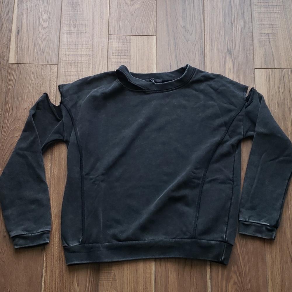 Distresses Charcoal Sweatshirt